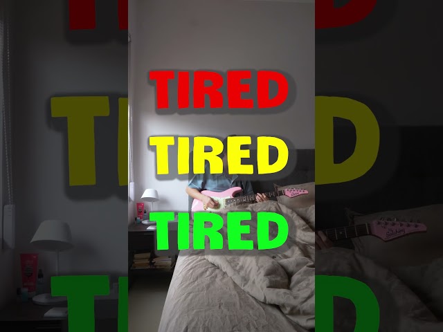 I wake up tired