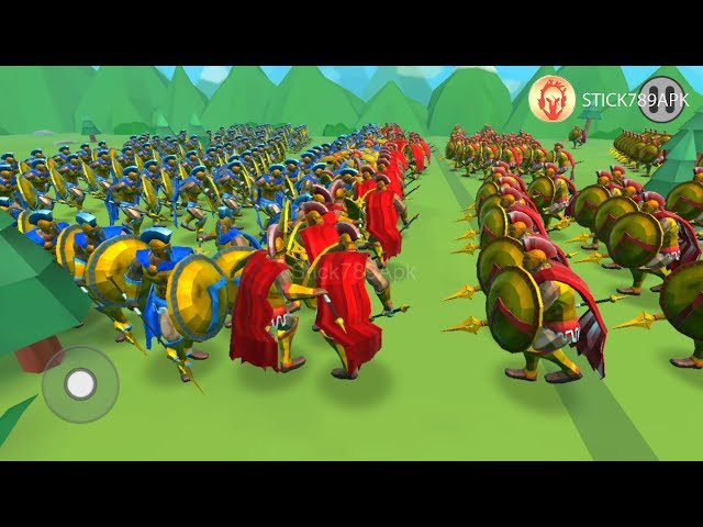 💗 240 SPARTAN VS SPARTAN PASSED LEVEL 59 - 63 | Epic Battle Simulator 2 | Mod Android Gameplay #FHD