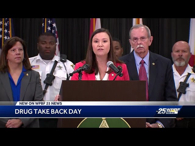 Florida attorney general, Palm Beach County sheriff discuss National Prescription Drug Take Back Day