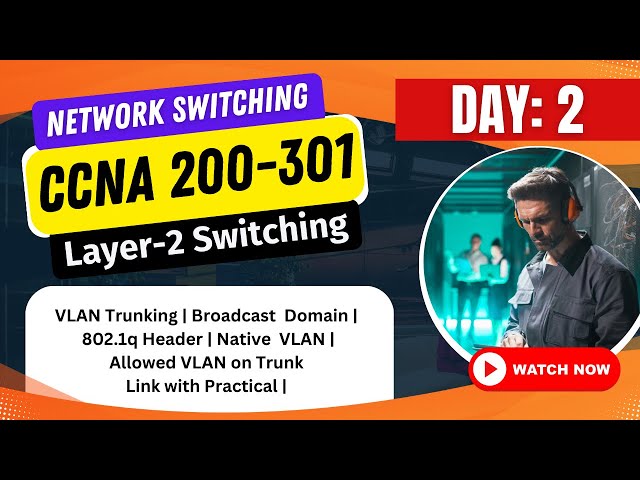 2. Understand Network Switching | Broadcast Domain with VLAN | Native VLAN | 802.1q Header in CCNA