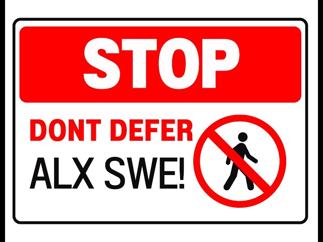 Don't Defer Your Software Engineering Program with Alx - Do this instead