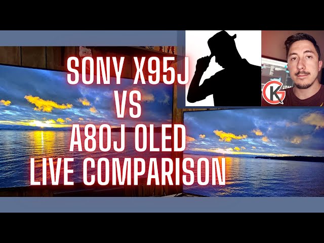 Sony X95J Live Demonstration Vs Sony A80J OLED
