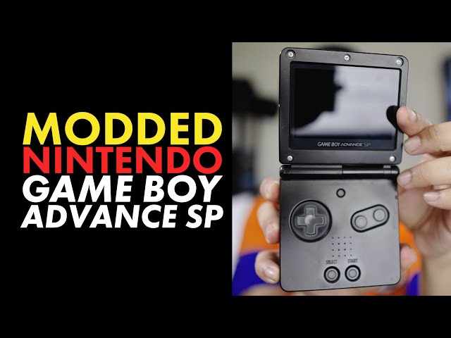 MODDED Nintendo Gameboy Advance SP in 2024