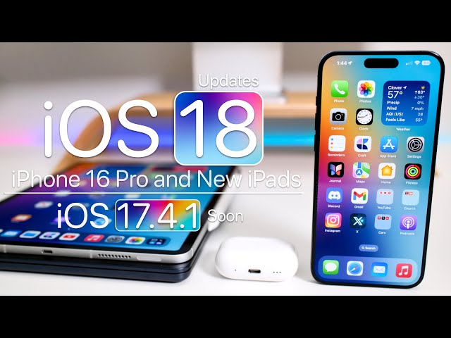 iOS 18 Feature Update, iPhone 16 Pro and iOS 17.4.1
