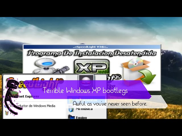 Terrible Windows XP bootlegs