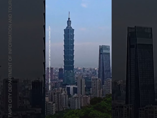 View of Taipei skyline as 7.4-magnitude earthquake hits