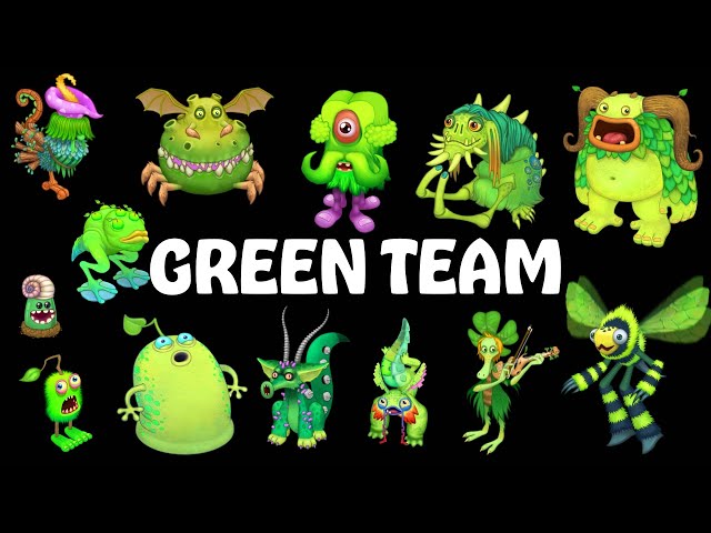 All Green Monsters (All Sounds & Animations) | My Singing Monsters