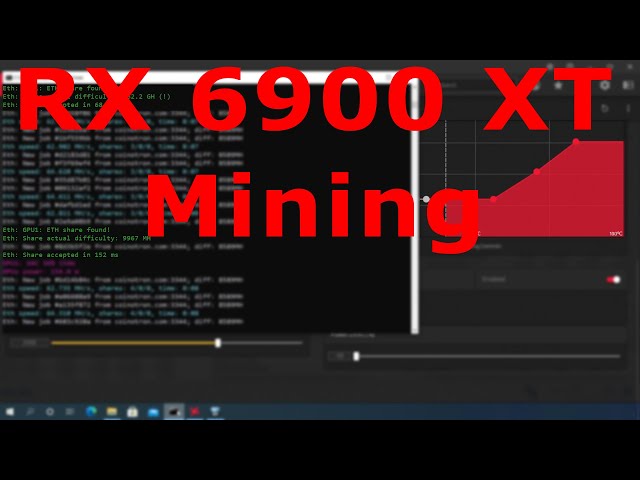 AMD RX 6900 XT Mining ETH Hashrate - Some Overclocking and Undervolting