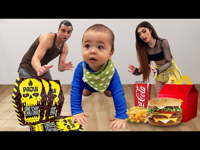 BABY Decides what we EAT for a Day!