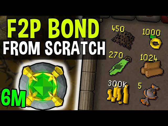 I Will Earn a Bond in F2P Starting From Nothing! [1/2] Free to Play Money Making Methods! [OSRS]