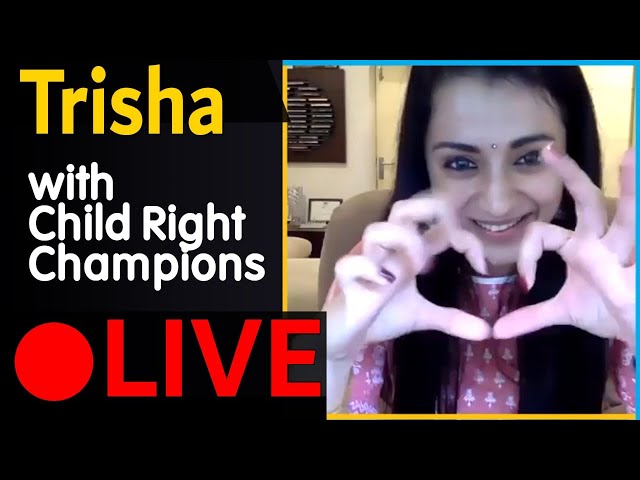 🔴 LIVE | Overnight ல் எதையும் மாற்ற முடியாது! - Trisha speech | UNICEF India