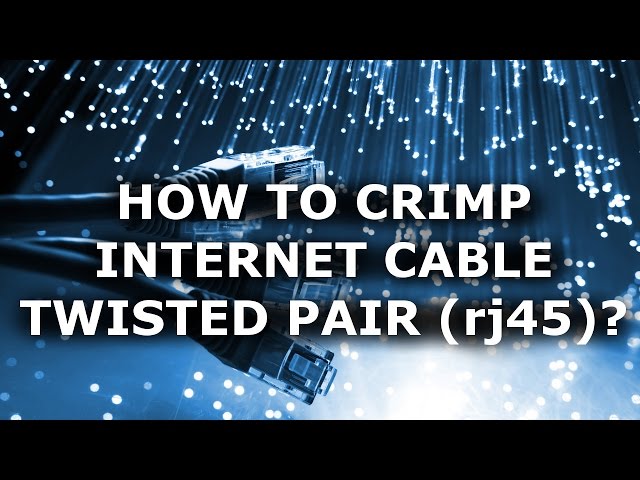 HOW to CRIMP INTERNET CABLE twisted pair with SCREWDRIVER? What is RJ-45?