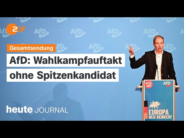 heute journal vom 28.04.24: AfD zum Wahlkampfauftakt, Bundesparteitag FDP, Robotersysteme (english)