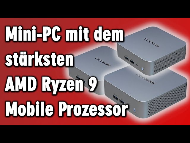 Kraftvoller Geekom A7 Gaming Mini-PC mit AMD Ryzen 9 7940HS - Radeon 780M Windows 11 - Benchmark