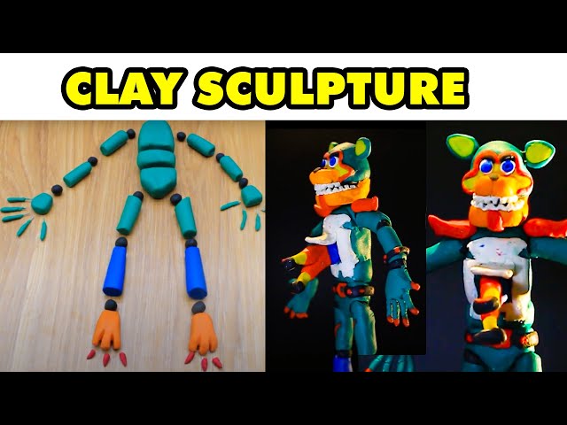 Fictional Cartoon Character Sculpture From Clay | Sculpture