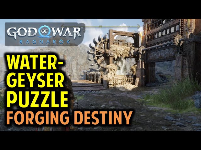Destroy Nightmare Haunt to Release Lift | Forging Destiny: Water Geyser Puzzle | God of War Ragnarok