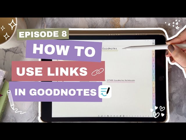 ✏️🧐 How to Add Custom LINKS 🔗 in GoodNotes | GoodNotes 6 Tutorial | iPad Planner | Apple Pencil 🎀