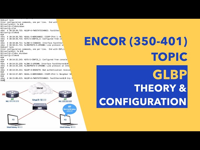 ENCOR (350-401) Topic: Understanding and Configuring GLBP (Gateway Load Balancing Protocol)