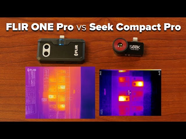 FLIR ONE Pro vs Seek Compact Pro Smartphone Thermal Camera Comparison