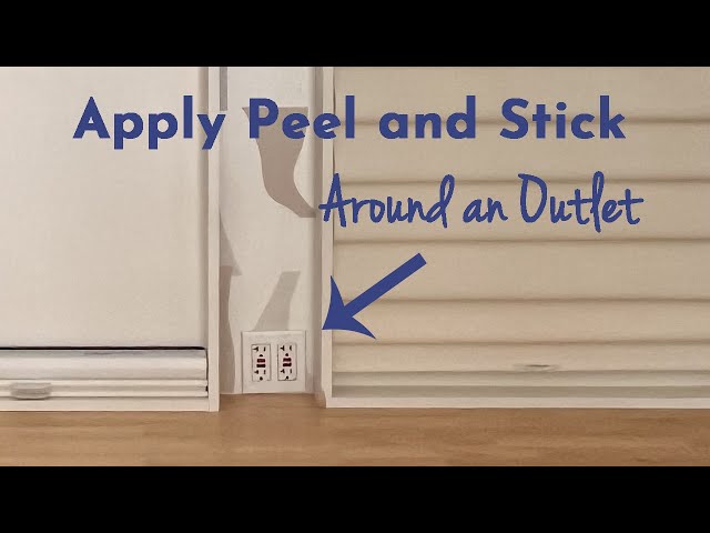 Apply Peel and Stick around an Outlet
