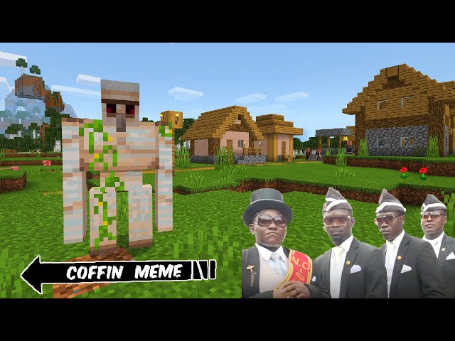 Funny Coffin Dance meme in Minecraft part 6 #shorts