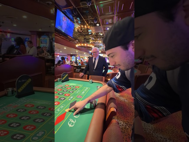 CASINO OWNER WATCHES ME BET $1000 ON ROULETTE! 😅👀 #lasvegas #casino #gambling