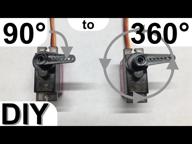 How to Make ANY servo rotate 360° - EASY and FAST