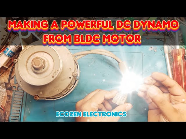 how to make powerful dc Dynamo from a three phase BLDC motor #dynamo #bldcmotor #dcgenerator