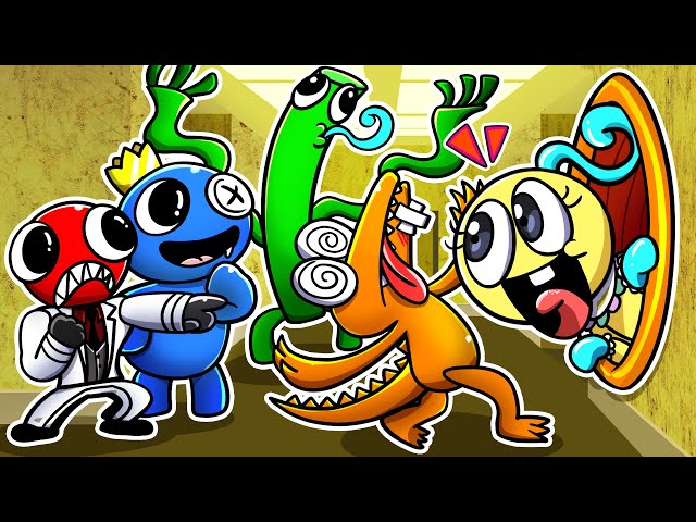 [Animation] Rainbow Friends & Baby Long Legs in the Backrooms! |Poppy Playtime Animation |SLIME CAT