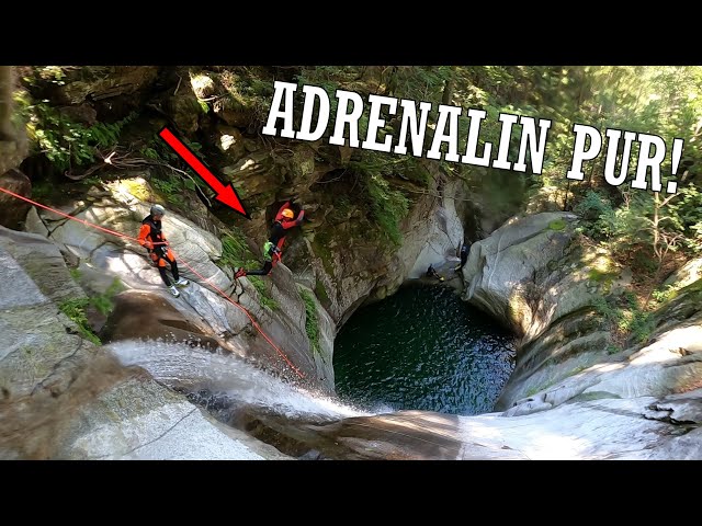 ADRENALIN PUR! | Heli-Canyoning Cresciano | Boggera superiore und inferiore | Canyoning Tessin