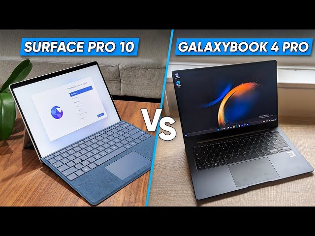 Surface Pro 10 Vs GalaxyBook 4 Pro | Which Offers Better Value?