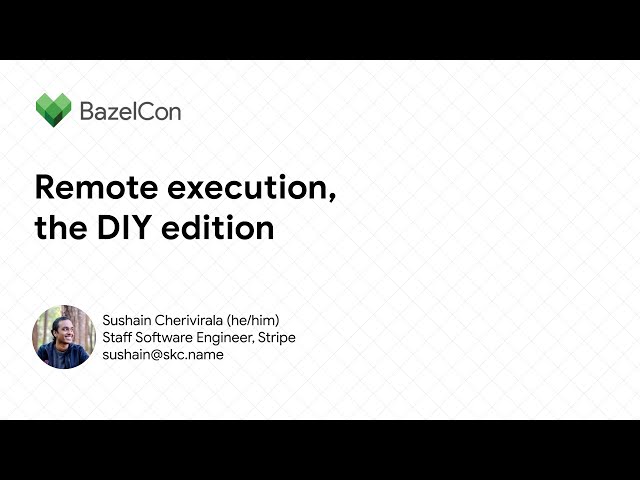 Remote execution, the DIY edition