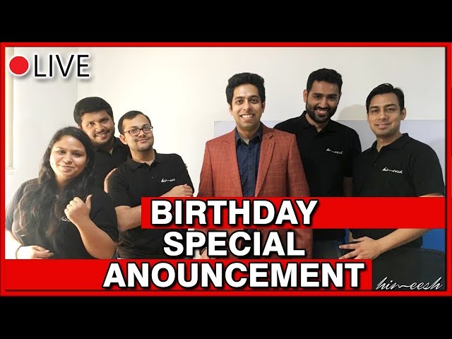 🔴 LIVE with Him eesh Madaan | Special Birthday Announcement