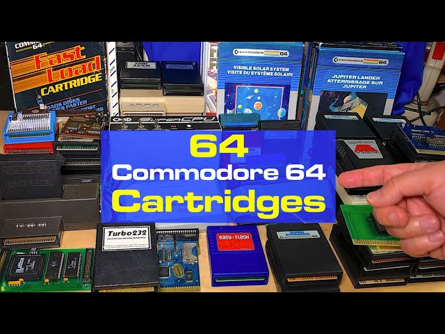 64 Commodore 64 Cartridges: Expansions, Interfaces, Utilities, Games