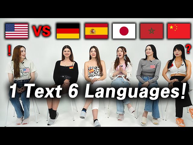 American was shocked by the Language Comparison Around the World!ㅣGermany,Spain,Japan,Morocco,China