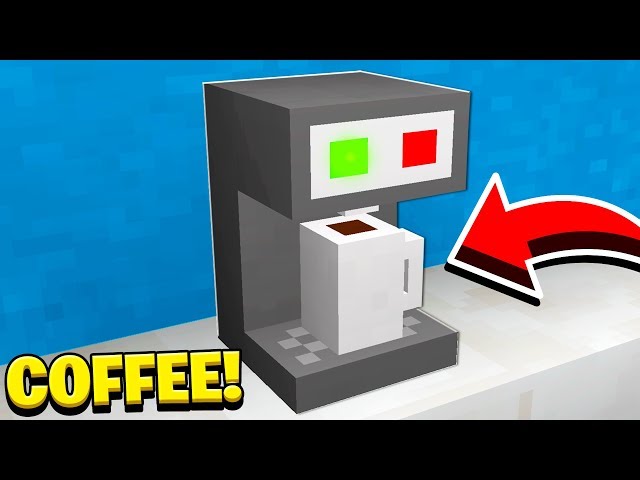 How to Make a WORKING COFFEE MACHINE in Minecraft! (NO MODS!)