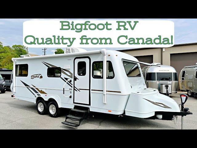 BIGFOOT Sighting!!   Bigfoot RV 25RQ // High Quality Travel Trailers from Canada // Basic Walk Thru