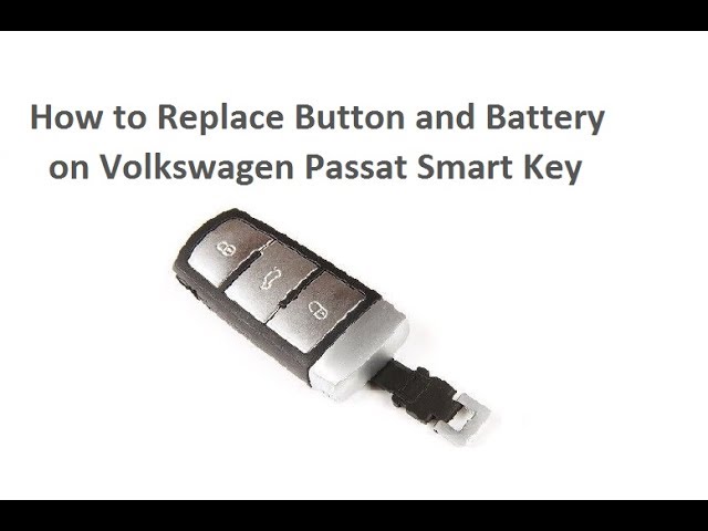 Replace Button & Battery VW Volkswagen Passat Key Fob / Schlüssel Fernbedienung Batterie wechseln