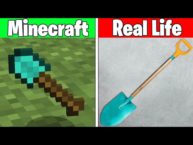 MINECRAFT IN REAL LIFE (characters, items)