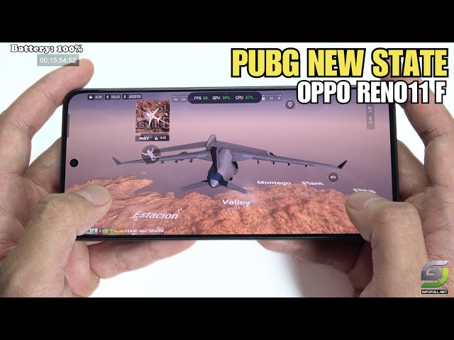 Oppo Reno11 F test game PUBG NEW STATE Ultra 90 FPS | Dimensity 7050