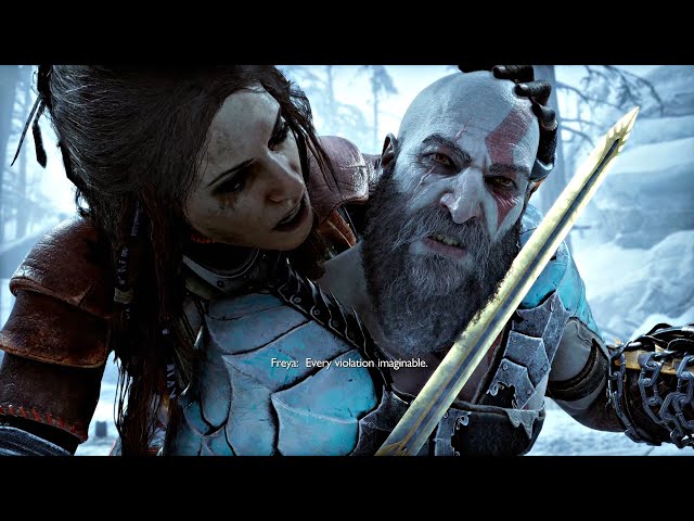 God of War 5 Ragnarok - Kratos Vs Freya Valkyrie Boss Fight PS5 (4K 60FPS)