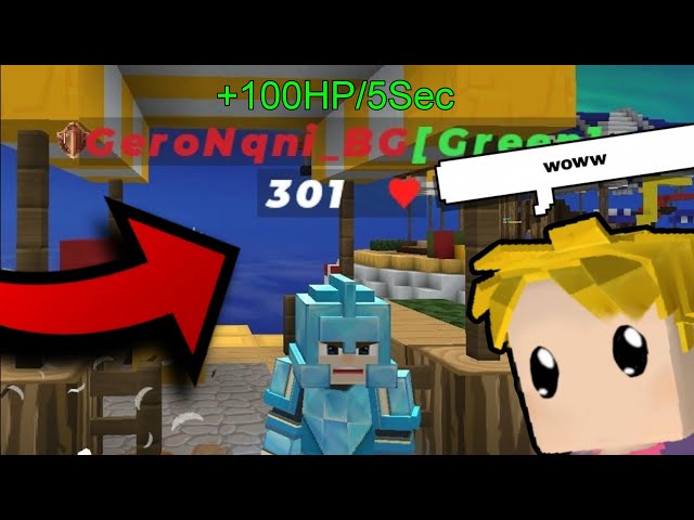 ❤ OMG!! 🤯 MAX *HEAL* POWER in BedWars is TRULY INSANE!!  😱🔥 (Blockman GO)