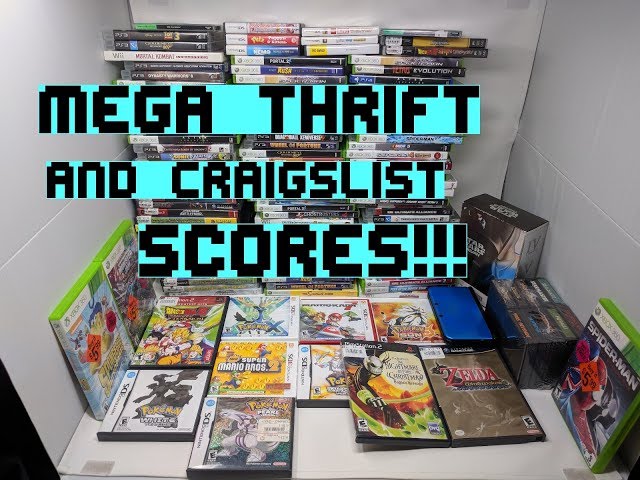 Mega Thrift Store & Craigslist Game Finds! DS Pokemon Games, RARE PS2 Games, & SO MUCH MORE!