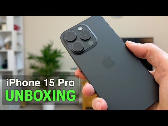 Apple iPhone 15 Pro Black Unboxing