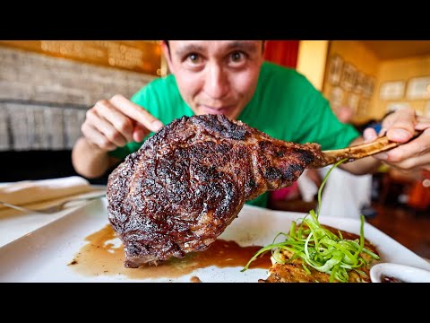 $115 BISON TOMAHAWK!! 🥩 New Jersey Food Tour - Anthony Bourdain (Day 1)
