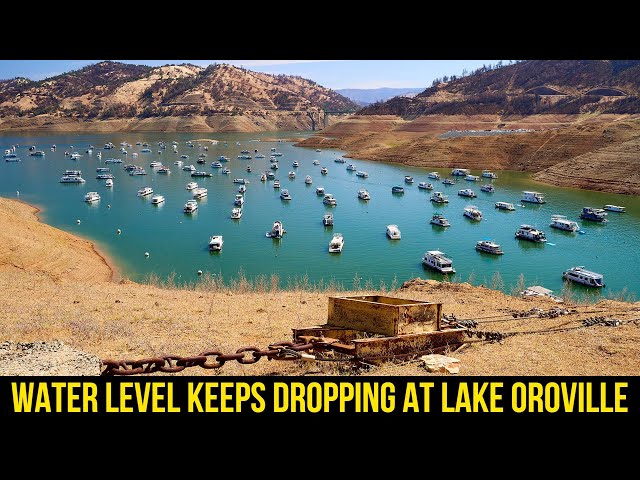 The water level keeps dropping at lake Oroville