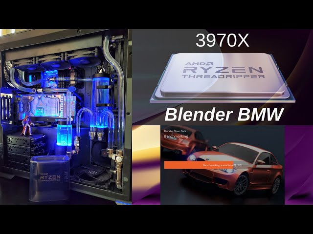 AMD Threadripper 3970X - Blender BMW Render