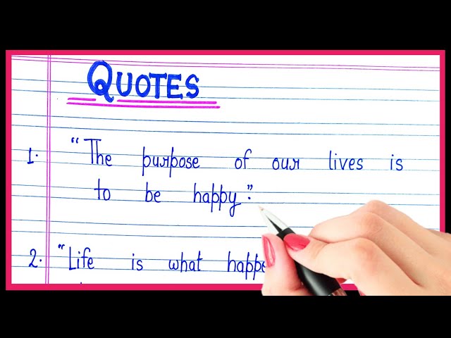 Quotes in English | Best quotes in English | Famous quotes in English | Simple quotes in English