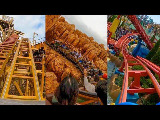Every Roller Coaster at Tokyo Disneyland and Tokyo DisneySEA Front Seat Onride POV 4K 東京ディズニーランド