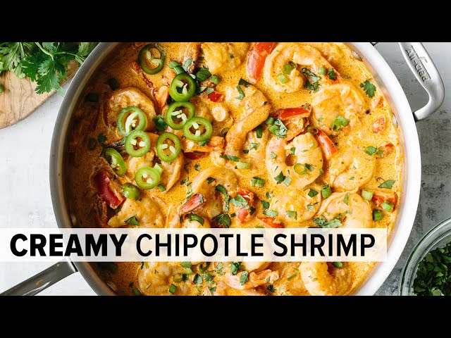 CREAMY CHIPOTLE SHRIMP | best easy shrimp recipe (low-carb & keto)